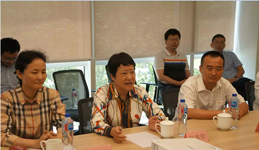 上海市青浦区区委书记赵惠琴带队莅临NBA网站app调研